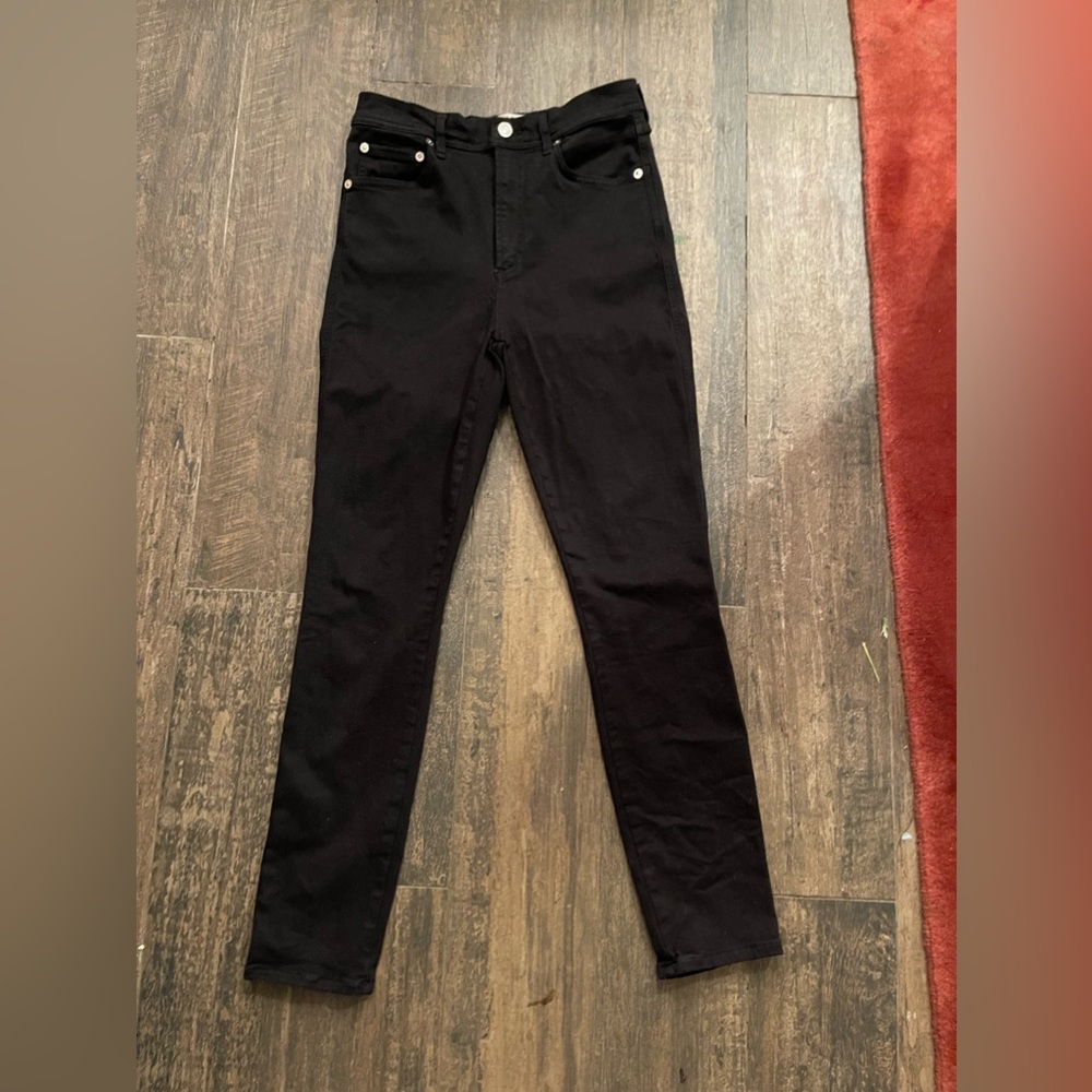 AGOLDE  Womens Black Stretch Skinny Denim Jeans Siz